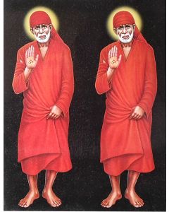 Blessing Sai Baba (Poster Size: 20"X16")