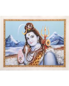 Lord Shiva Poster (Poster Size: 20"X16")